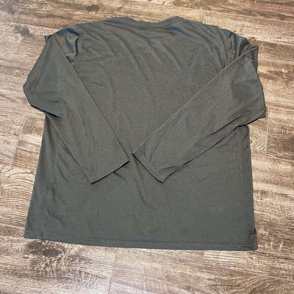 The Nike Tee Men's XL Green Long Sleeve Athletic Cut Dri-Fit T-shirt Logo - Picture 7 of 8